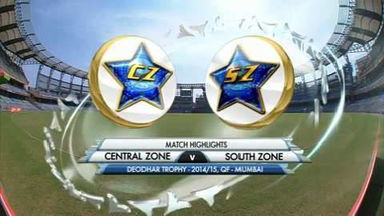 Deodhar Trophy 2014-15: Quarter-Final - Central Zone vs South Zone - Highlights