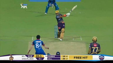 M26: KKR vs DC – Robin Uthappa Six