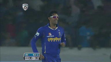 Match 68 DC vs RR – Dhawan's Wicket