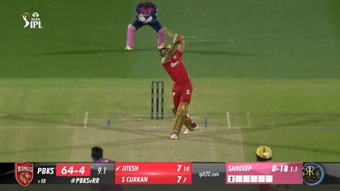 M66: PBKS vs RR – Jitesh Sharma Six