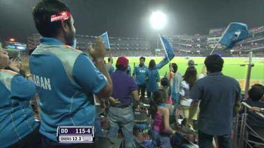 Match 27 DD vs PWI – Sehwag's Wicket