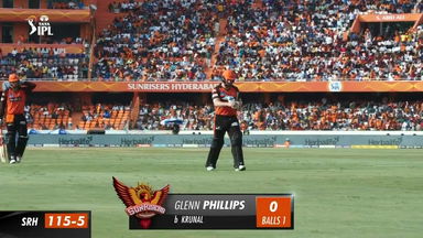 M58: SRH vs LSG –  Glenn Phillips  Wicket