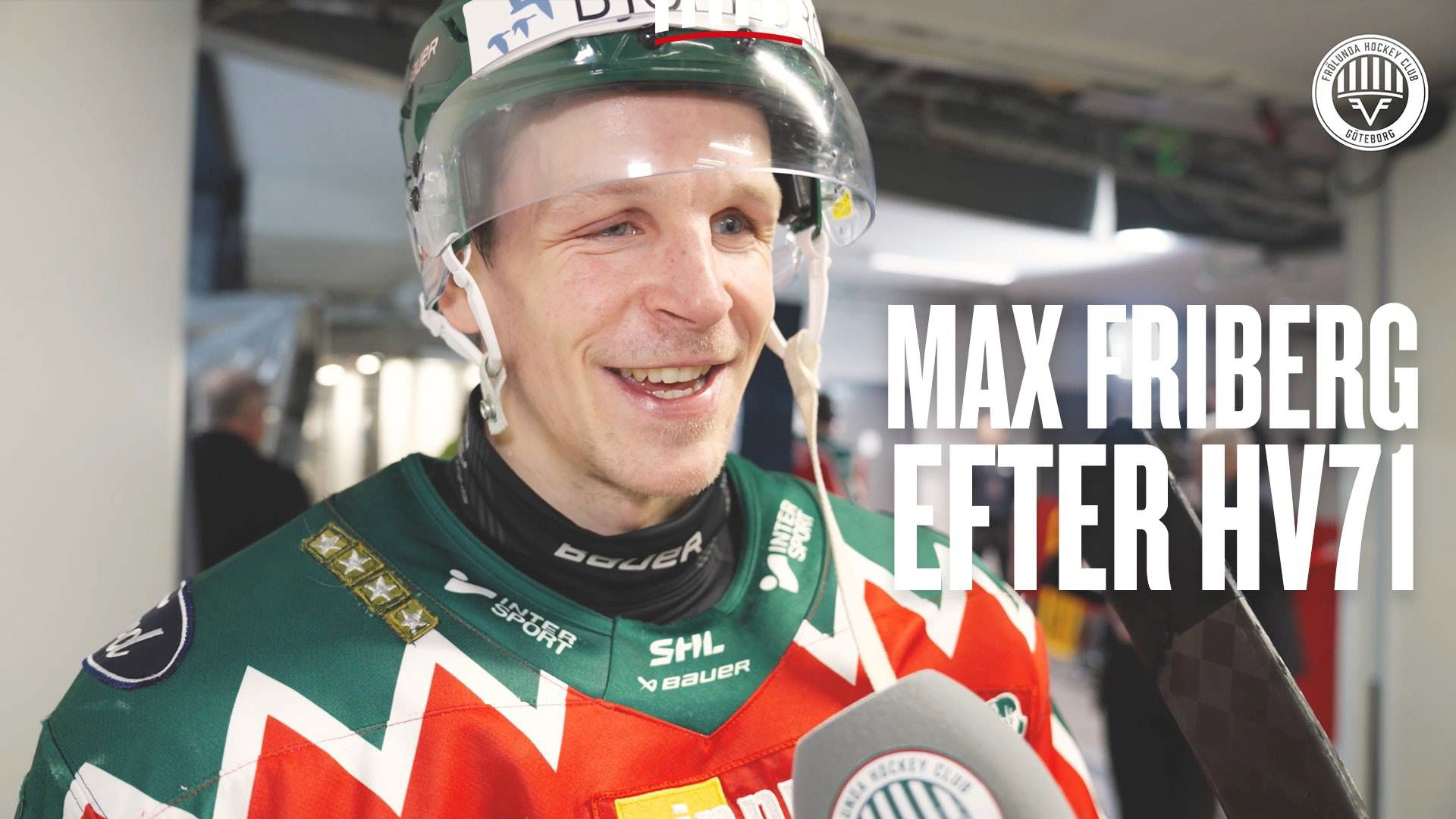 INTERVJU Kaptenen efter 21 mot HV71 Frölunda HC