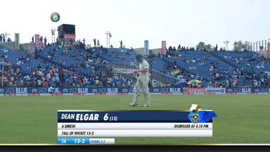 IND vs SA 2019, 2nd Test, Day 2: Dean Elgar Wicket