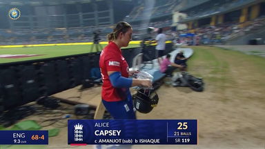 IND-W vs ENG-W 2023, 2ND T20I: Alice Capsey Wicket