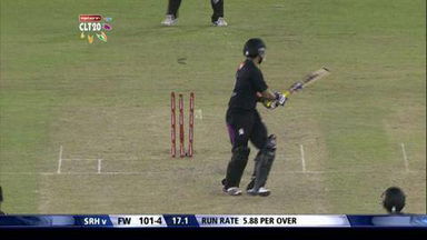 CLT20 2013 Q4: SRH vs FW   –  Fall Of Wickets