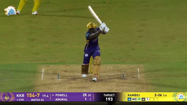 IPL 2026 M22: CSK vs KKR - Rovman Powell Six