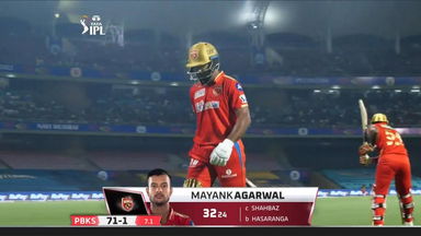 M03: PBKS vs RCB – Mayank Agarwal Wicket