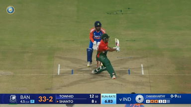 IND vs BAN 2024, 1st T20I: Najmul Hossain Shanto Six