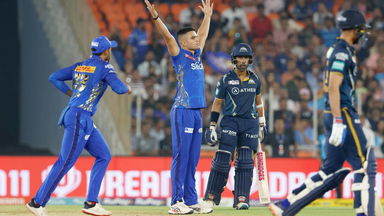Early strike: Arjun Tendulkar removes Wriddhiman Saha