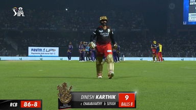 M09: KKR vs RCB – Dinesh Karthik Wicket
