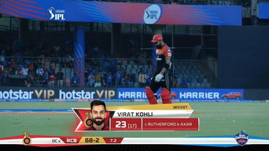 M46: DC vs RCB – Virat Kohli Wicket