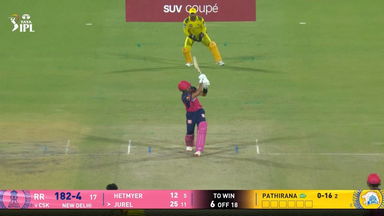 IPL 2025 M62: CSK vs RR - Dhruv Jurel Six