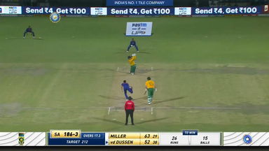 IND vs SA 2022, 1ST T20I: Rassie van der Dussen Six
