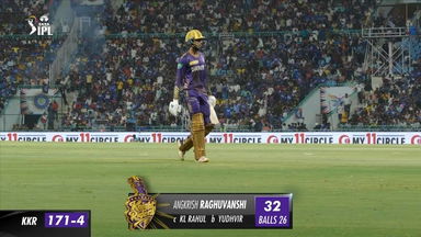 M54: LSG vs KKR – Angkrish Raghuvanshi Wicket