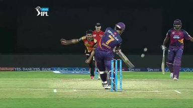 M40: RPS vs SRH – MS Dhoni Six