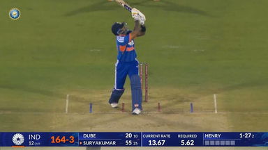 IND vs NZ 2026, 2nd T20I: Suryakumar Yadav Six