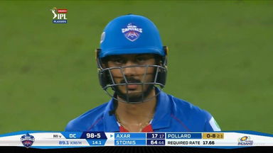 Axar Patel's lower-order contribution of 42(33)