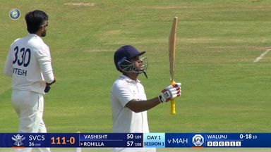 Ranji Trophy 2024/25, Maharashtra vs Services, Day 1: Match Highlights