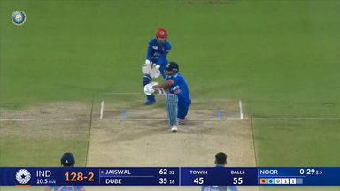 IND vs AFG 2024, 2ND T20I: Yashasvi Jaiswal Six