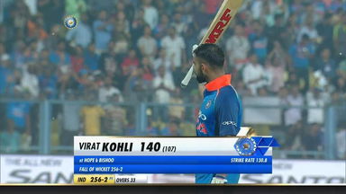 IND vs WI 2018, 1st ODI: Virat Kohli Wicket