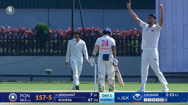 Ranji Trophy 2025-26, Pondicherry vs J&K: Sunil Kumar sparkles with 3/26
