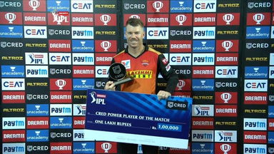 M11: DC vs SRH – CRED Power Player of the Match – David Warner