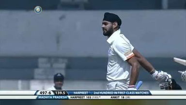 Ranji Trophy 2015-16: Bengal vs MP- Harpreet Singh's 139 in the 2nd innings