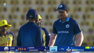 Vijay Hazare Trophy 2023 SF1: Sumit Kumar's finishing act of 48(30)