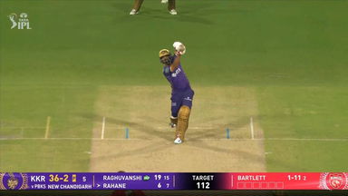IPL 2025 M31: PBKS vs KKR - Ajinkya Rahane Six