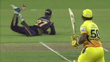 M30: KKR vs CSK – Its a bird, Its a plane. No Its flying Tendo!