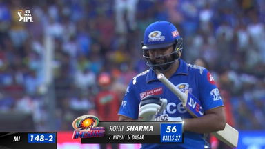 M69: MI vs SRH –  Rohit Sharma  Wicket