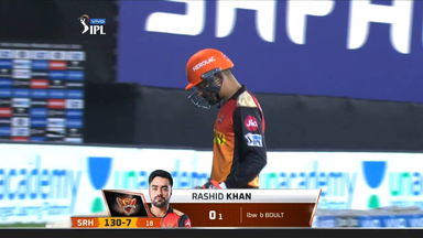 M09: MI vs SRH  – Rashid Khan Wicket