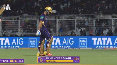 IPL 2026 M28: KKR vs RR - Ramandeep Singh Wicket