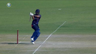 SMAT 2023 PQF 1: 4,6,4: Nitish Rana on the charge
