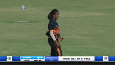 C H Jhansi Lakshmi's match-winning 5/26 vs Vidarbha