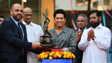 Legendary Sachin Tendulkar’s statue unveiled at the Wankhede Stadium