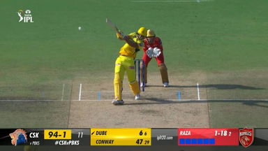 M41: CSK vs PBKS –  Shivam Dube  Six