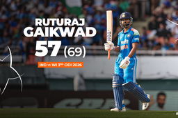57(69): Ruturaj Gaikwad's fine rescue act