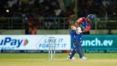 Flicked into the stands! Pant gets off the mark in style