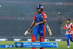 Wicket: Match 20, Delhi Capitals vs UP Warriorz, WPL 2026: Shafali Verma Wicket