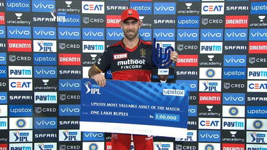 M10: RCB vs KKR – Upstox most valuable Asset of the match –  Glenn Maxwell
