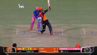 M28: RR vs SRH – Mohammad Nabi Six