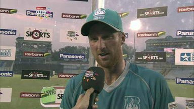 CLT20 2013 M6: TTN vs BRI   –   Interview – Matthew Gale