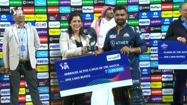 M07: DC vs GT – Herbalife Active Catch of the Match – Rahul Tewatia