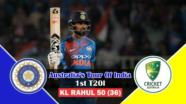 IND vs AUS 2019, 1st T20I: KL Rahul's fluent 50