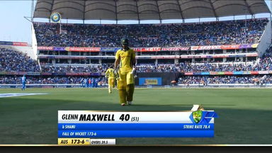 IND vs AUS 2019, 1st ODI: Glenn Maxwell Wicket