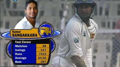 Kumar Sangakkara's fighting century in Mumbai, 2009