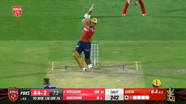M58: PBKS vs RCB  – Rilee Rossouw Six