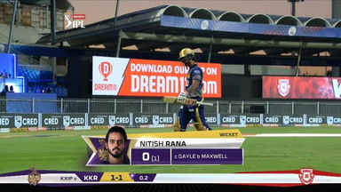 M46: KKR vs KXIP – Nitish Rana Wicket